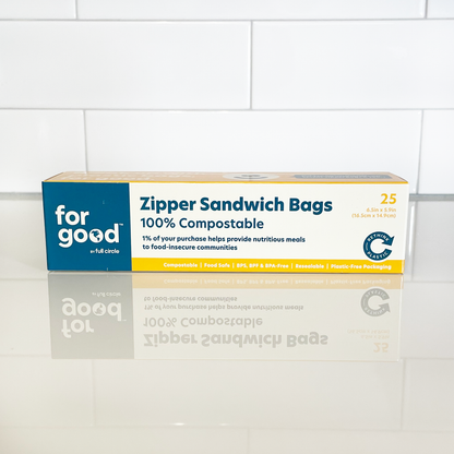 For Good Compostable Sandwich Bags (pack of 25)