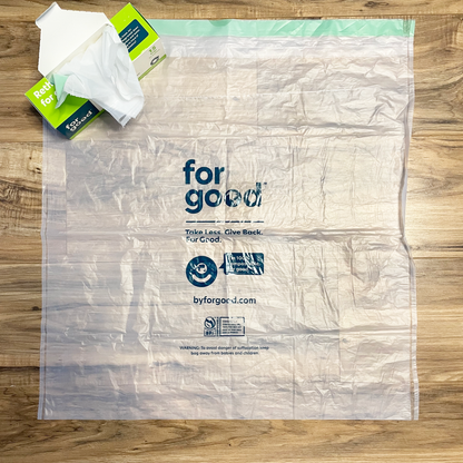 For Good Compostable Kitchen Trash Bags (pack of 15)